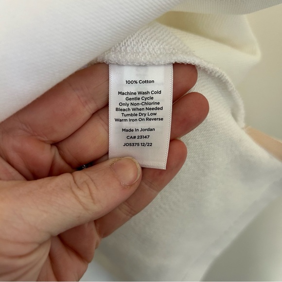 Haven Well Within Talbots French Terry Hooded Dress White M - Picture 6 of 8